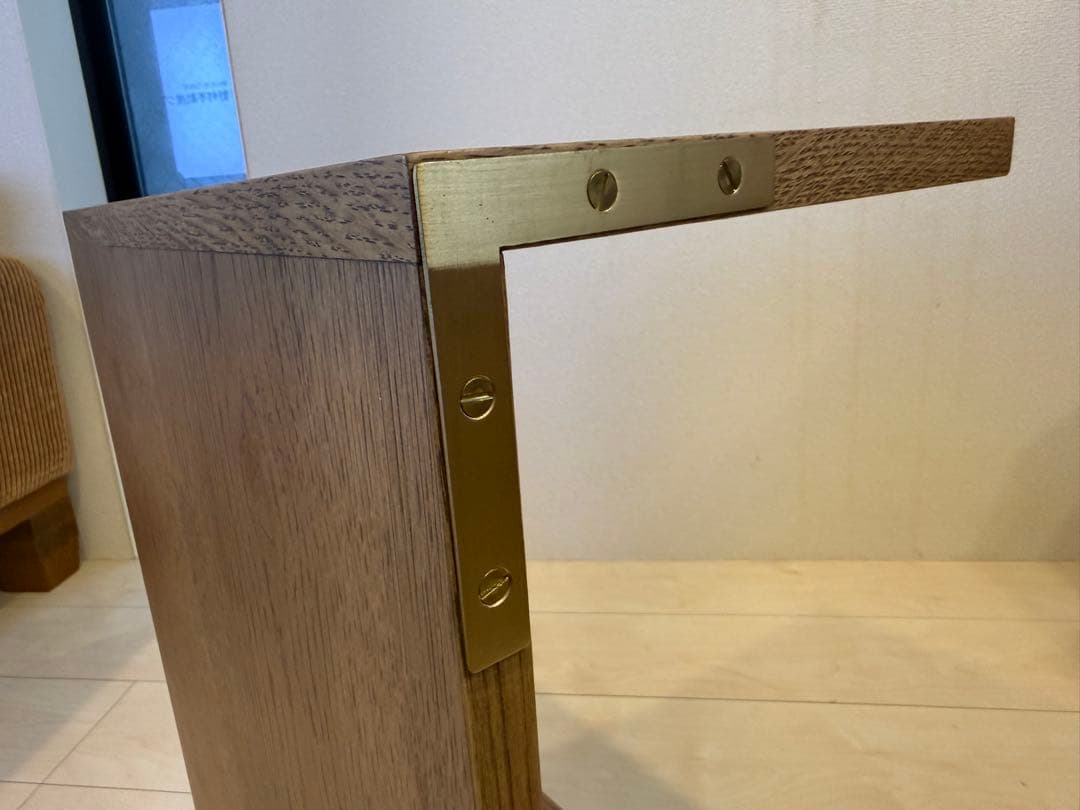 ひー　サイドテーブル Re:CENO リセノ BR 49cm ブラウン