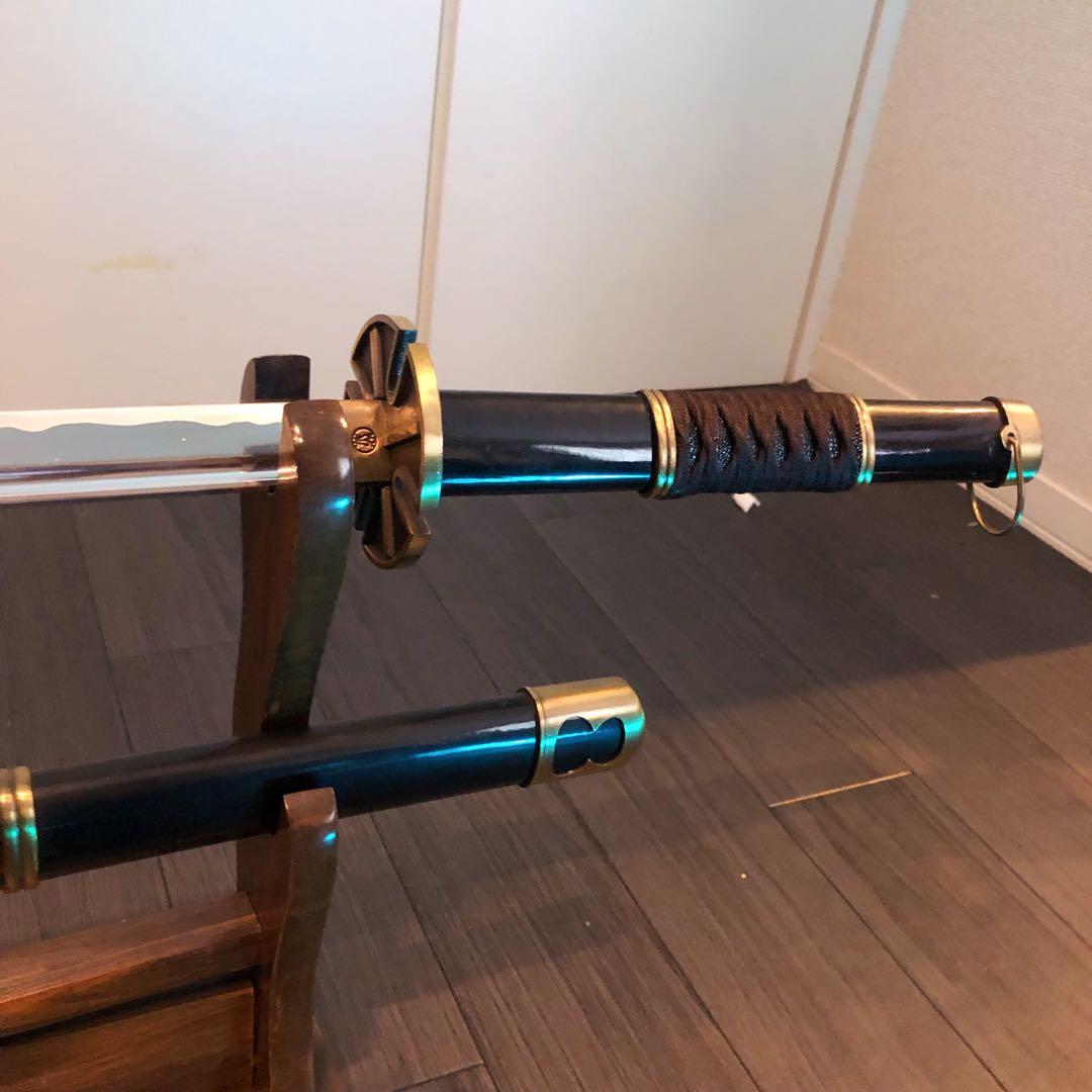 模造刀　刀　雪走　鬼徹　虎徹　黒漆拵え　ワンピース