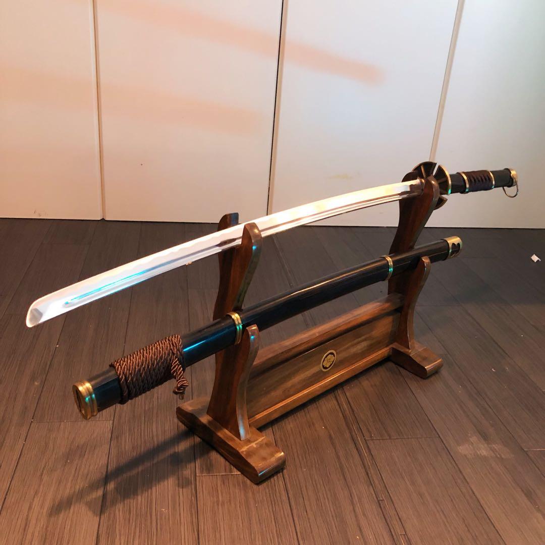 模造刀　刀　雪走　鬼徹　虎徹　黒漆拵え　ワンピース