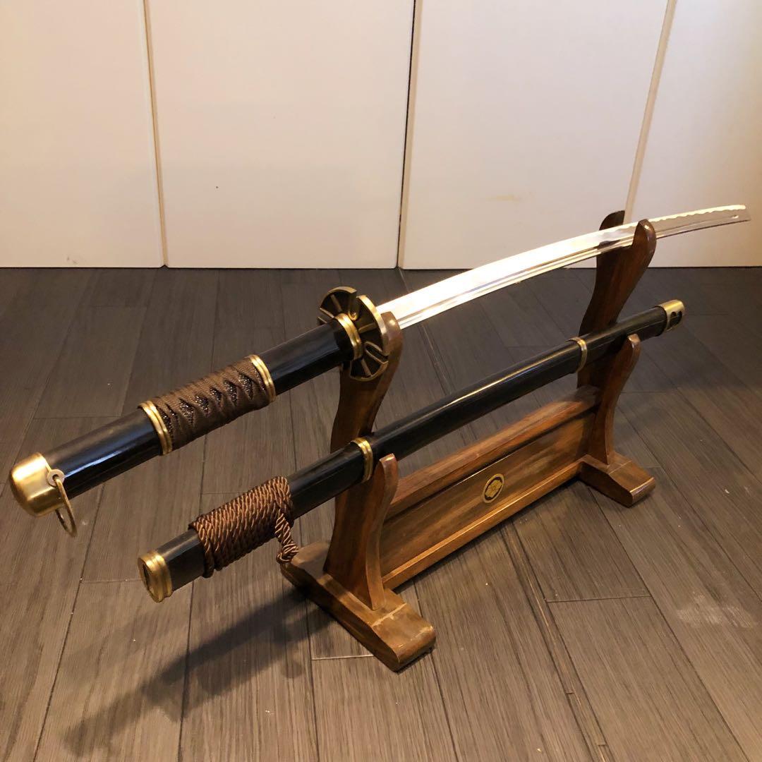 模造刀　刀　雪走　鬼徹　虎徹　黒漆拵え　ワンピース