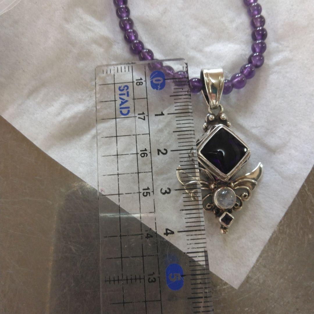 必要な方にお値下げ！シャンカリアメジストネックレス付き