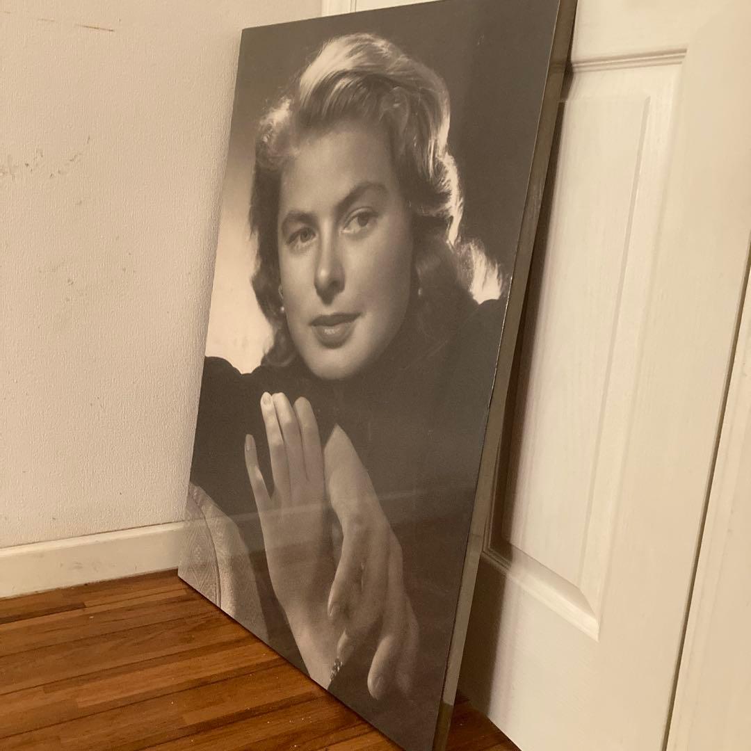 イングリッド　バーグマン　特大ポスター化粧板　店舗インテリア　サロン　ハリウッド
