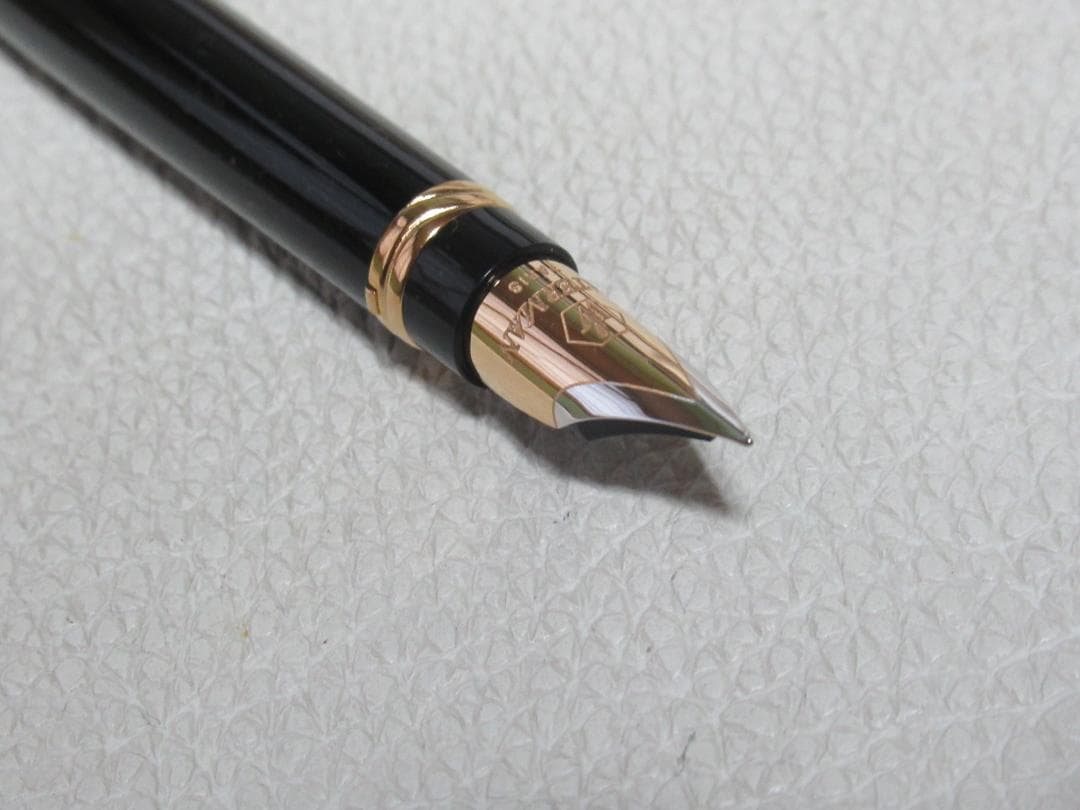 未使用近絶版’90年定価6.6万◆ウォーターマン リエゾン 黒 ペン先18K F