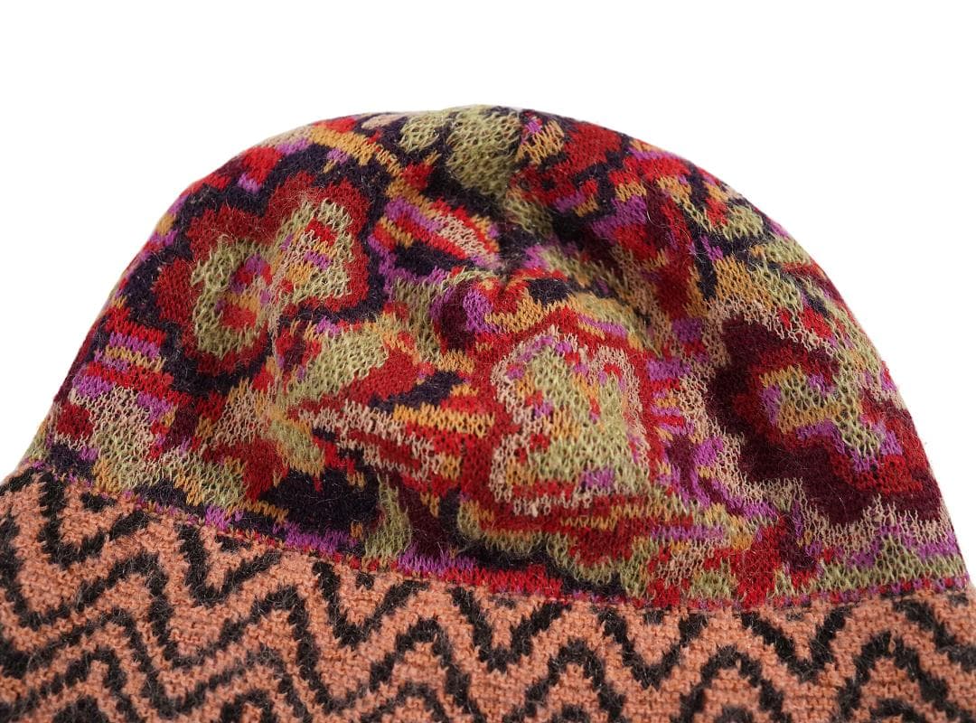 イタリア製 90s MISSONI ニット キャップ ビーニー ウール モヘア