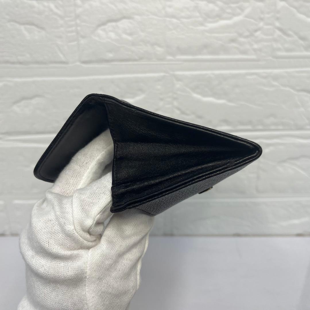 CHANEL シャネル 財布 ケース キャビアスキン ブラック デカココ