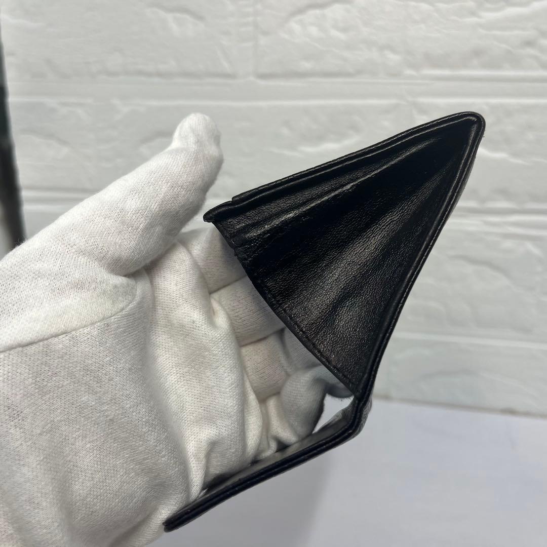 CHANEL シャネル 財布 ケース キャビアスキン ブラック デカココ