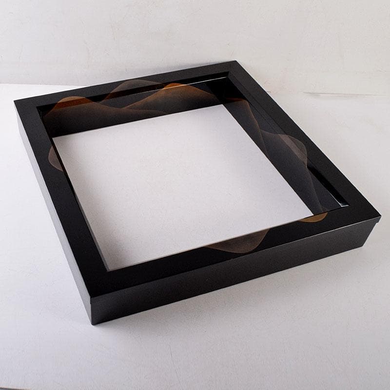 茶道具　中村恭蔵作　遠山蒔絵　炉縁　共箱　C　8117C