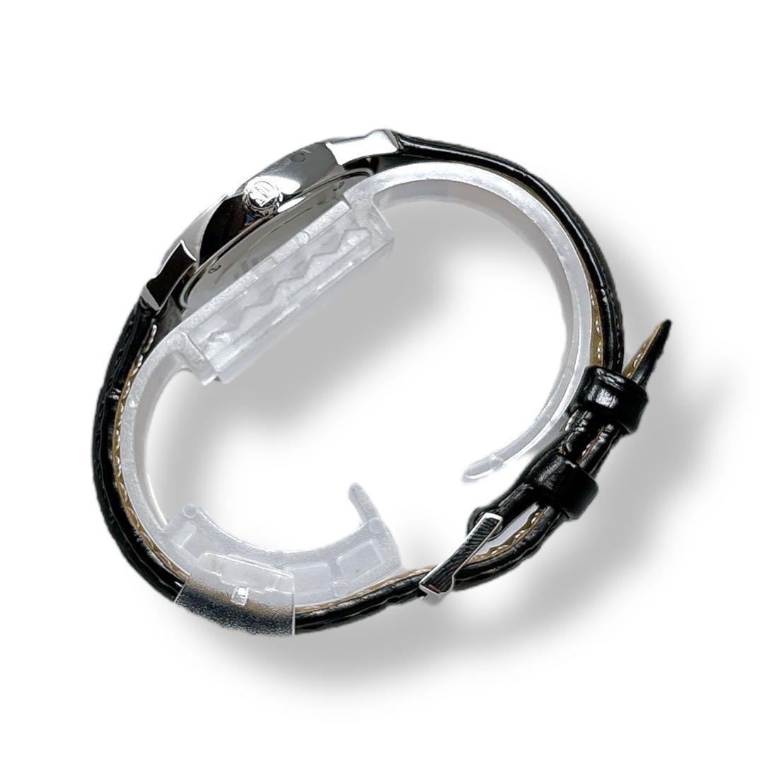 ティファニー アトラス ドーム 革ベルト クォーツ デイト レディース 時計