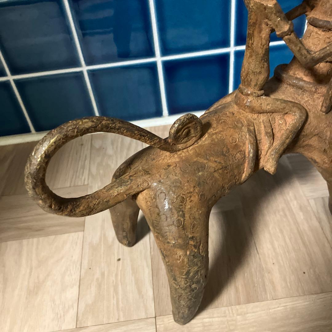 マリ共和国　ドゴン族金属製 オブジェ馬