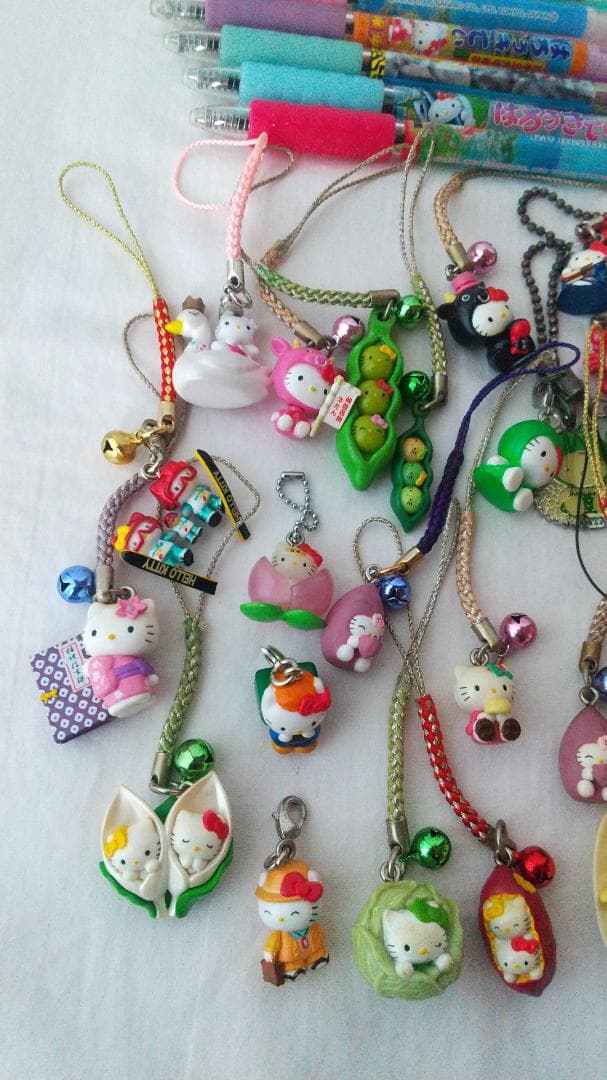 キティ　ご当地　根付け　ボールペン　シャープペン　ストラップ　まとめ売り
