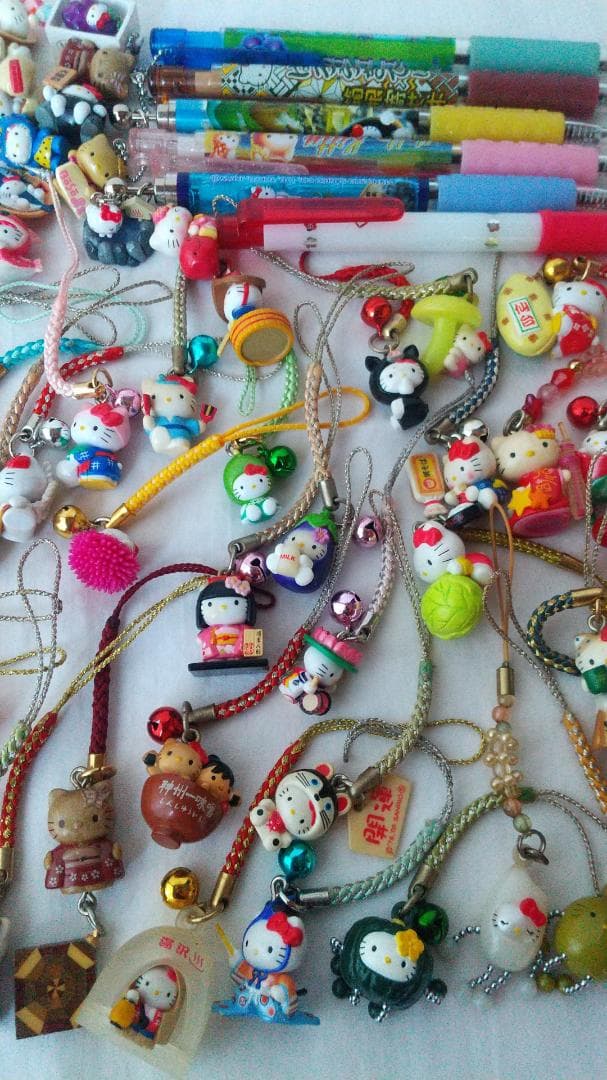 キティ　ご当地　根付け　ボールペン　シャープペン　ストラップ　まとめ売り