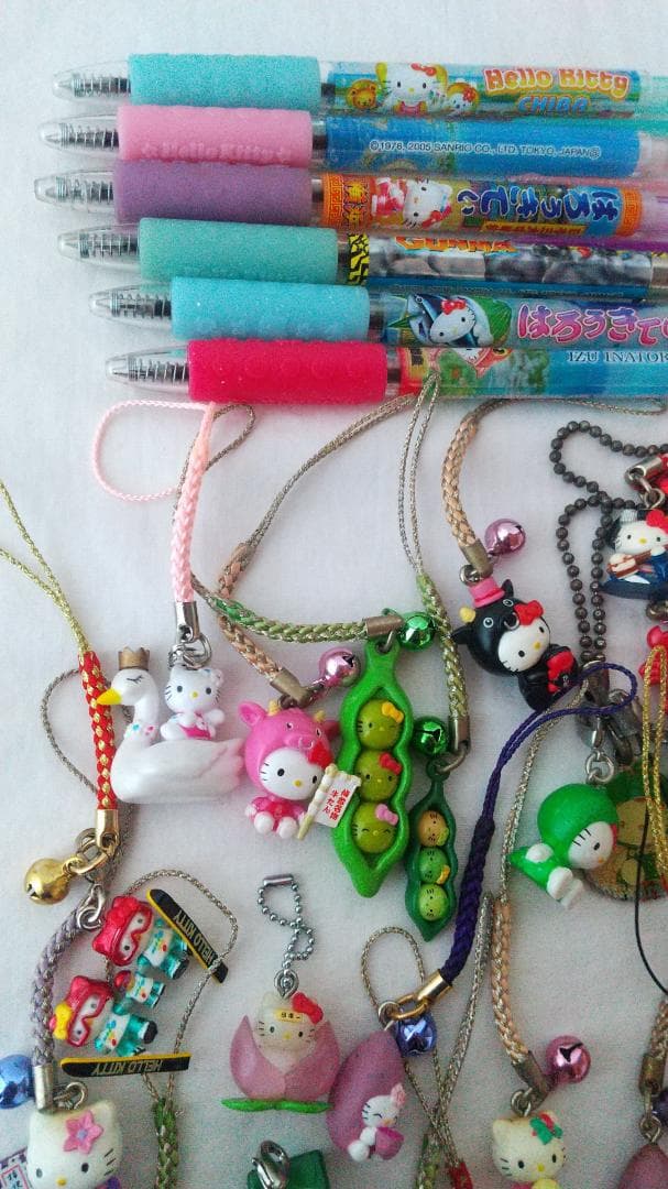 キティ　ご当地　根付け　ボールペン　シャープペン　ストラップ　まとめ売り