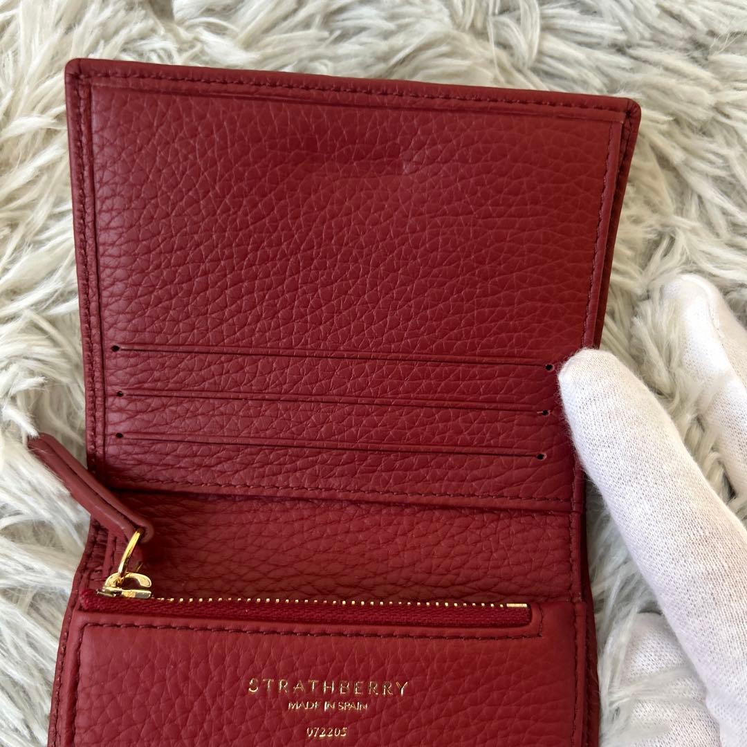 【新品】STRATHBERRY Crescent Wallet クラレット
