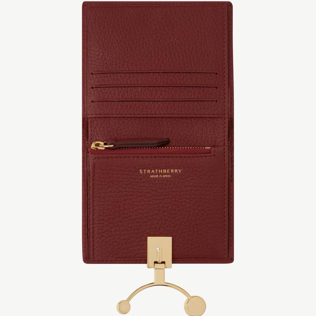 【新品】STRATHBERRY Crescent Wallet クラレット