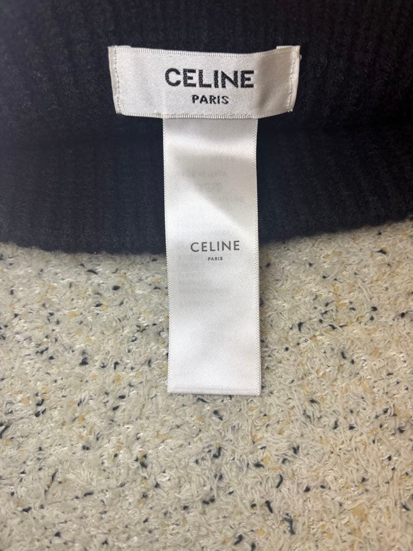 CELINE セリーヌ　トリオンフ　ニット帽　ビーニー