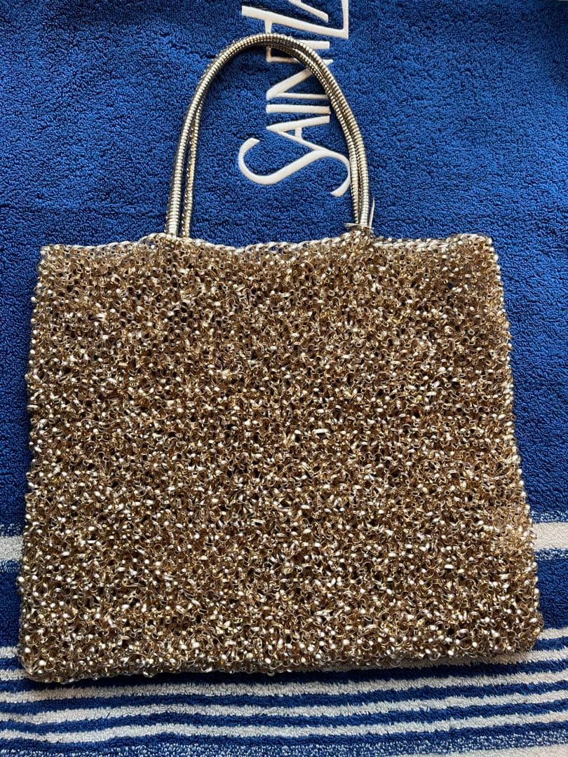 アンテプリマ／ワイヤーバッグ　ゴールド