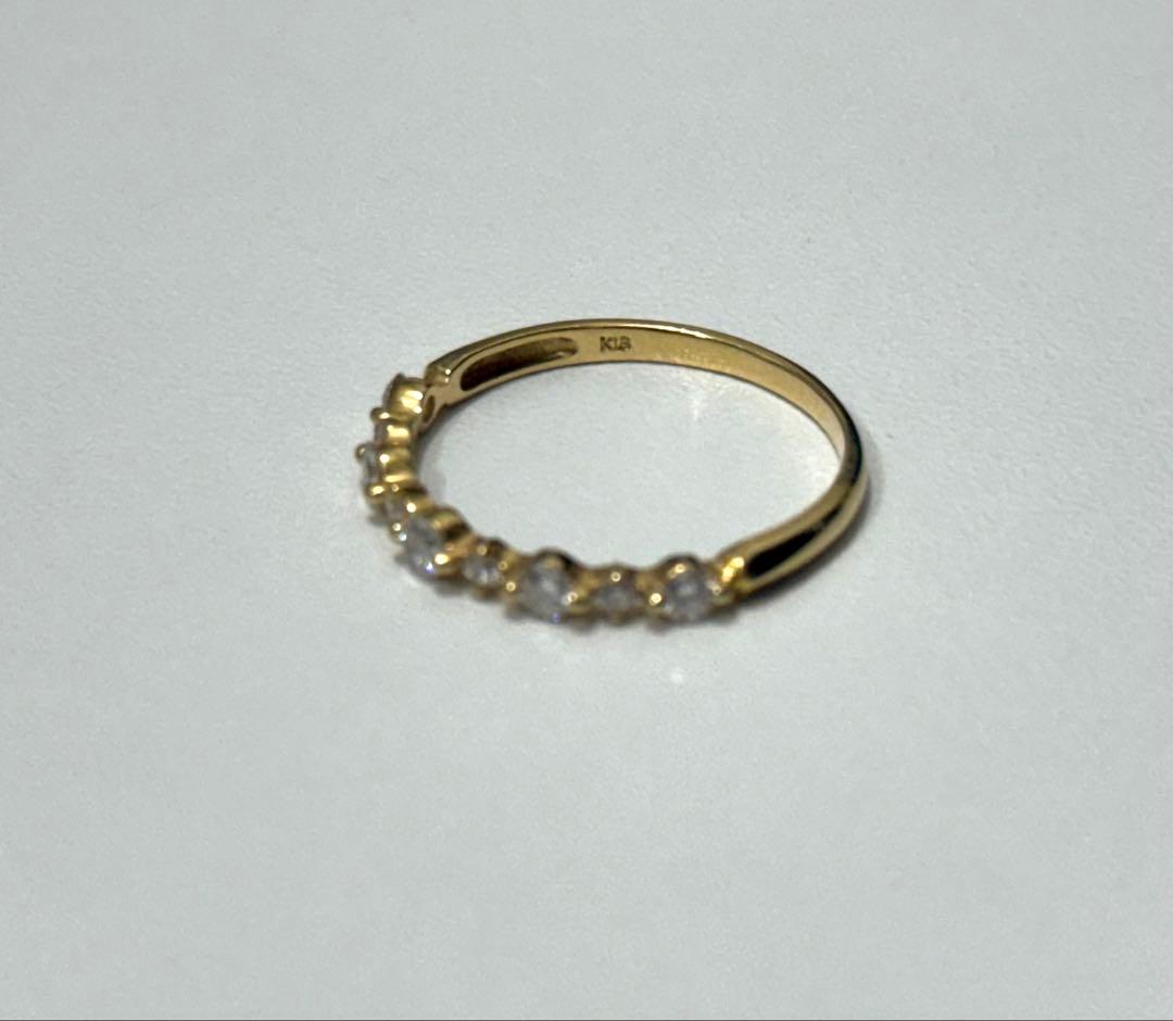 k18メレダイヤ11号リング♪