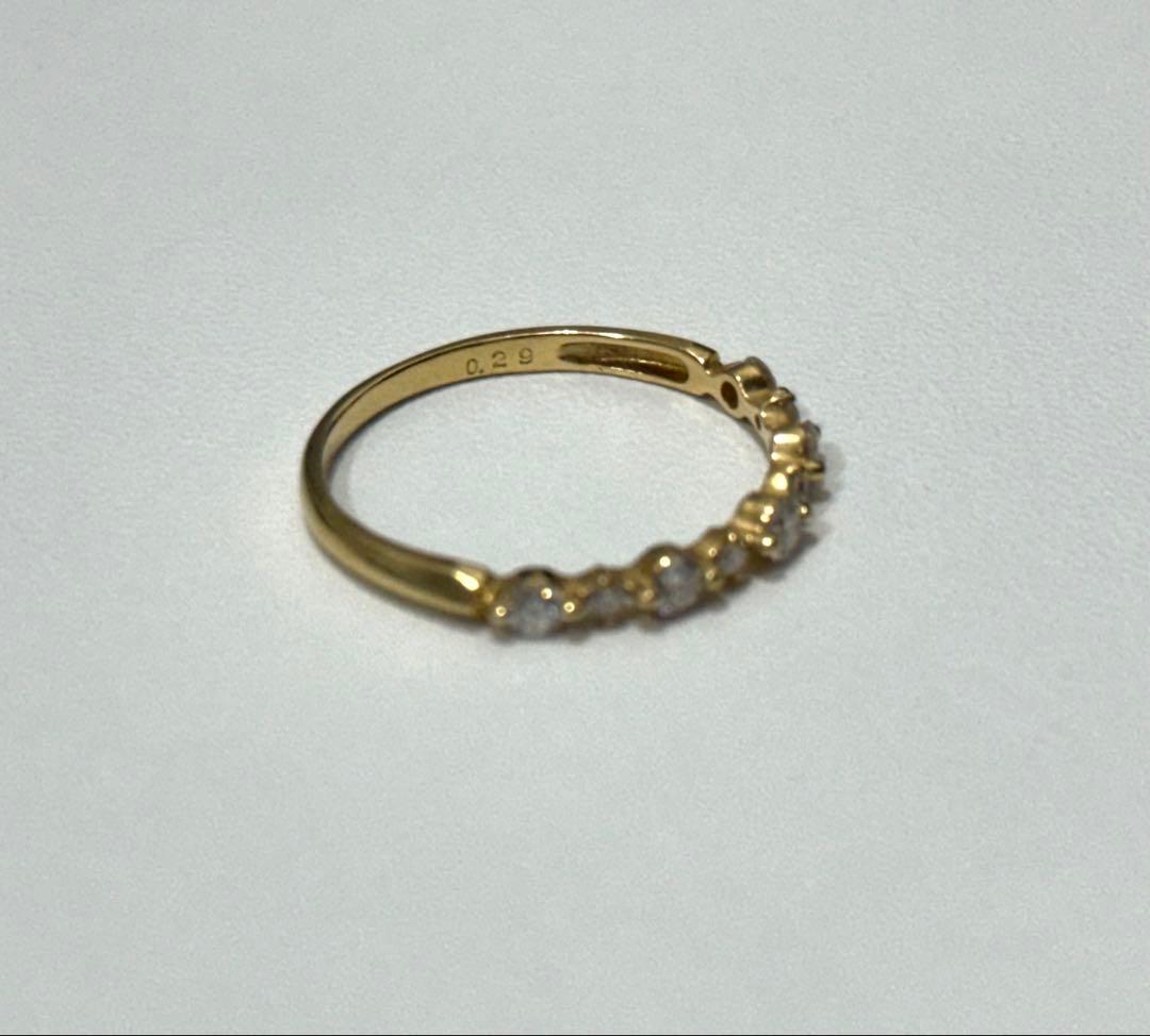 k18メレダイヤ11号リング♪