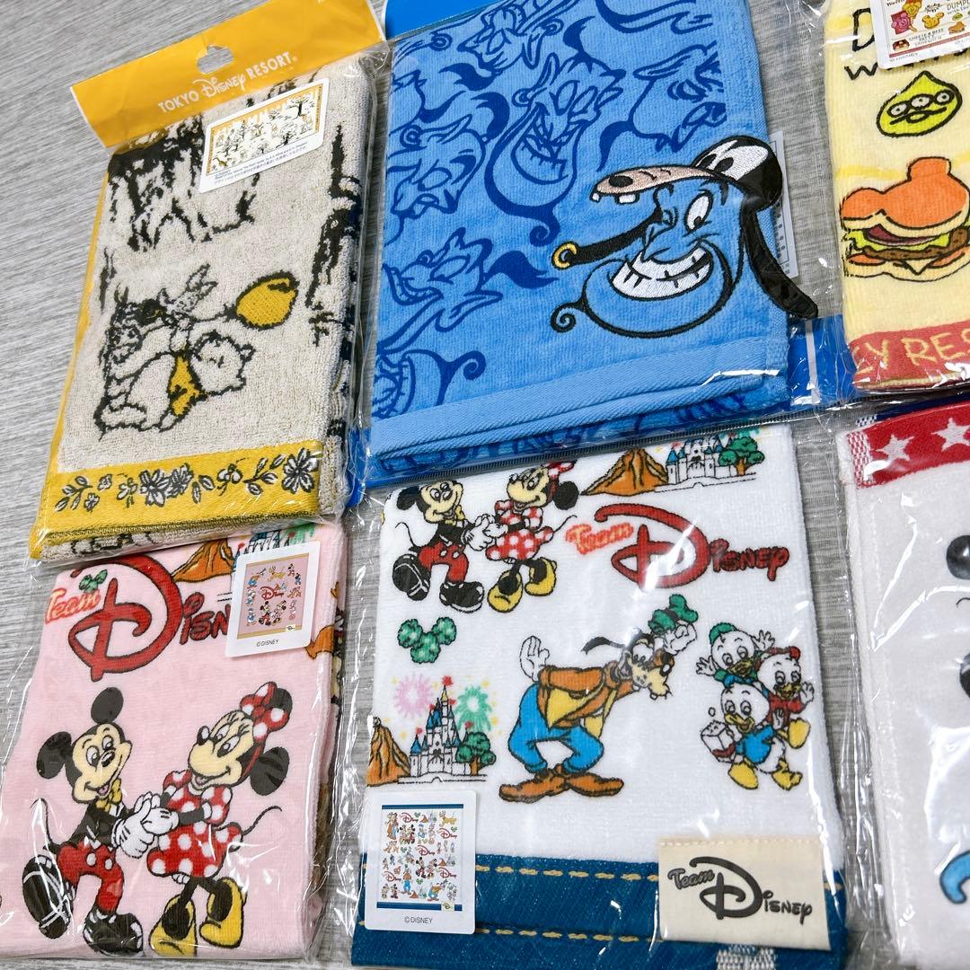 東京ディズニーランド　東京ディズニーシー　フェイスタオル　ハンドタオル　新品