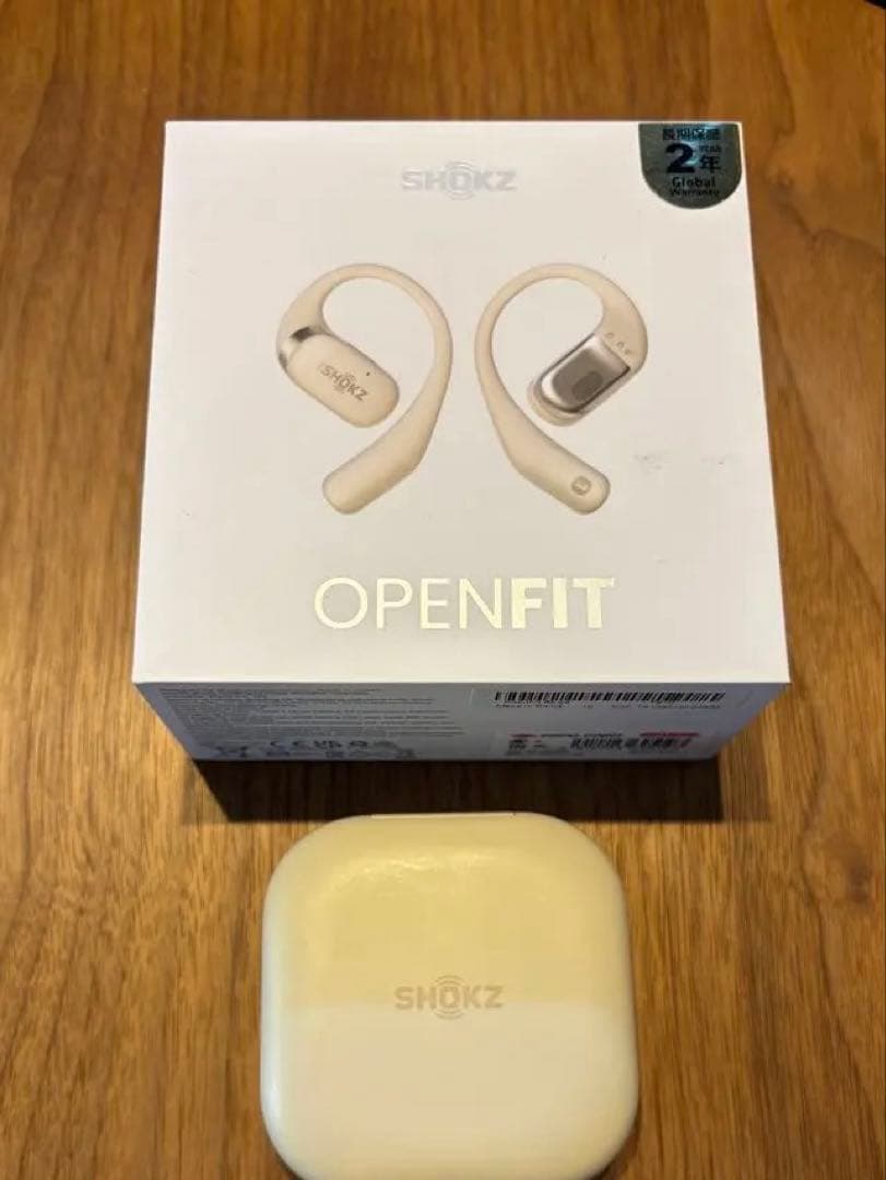 SHOKZ OPENFIT ワイヤレスイヤホン ベージュ