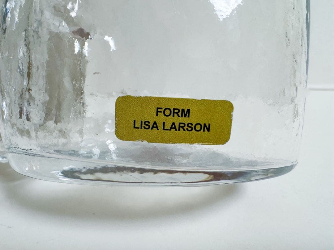 LISA LARSON リサ ラーソン　ガラスのボトル　猫　レア