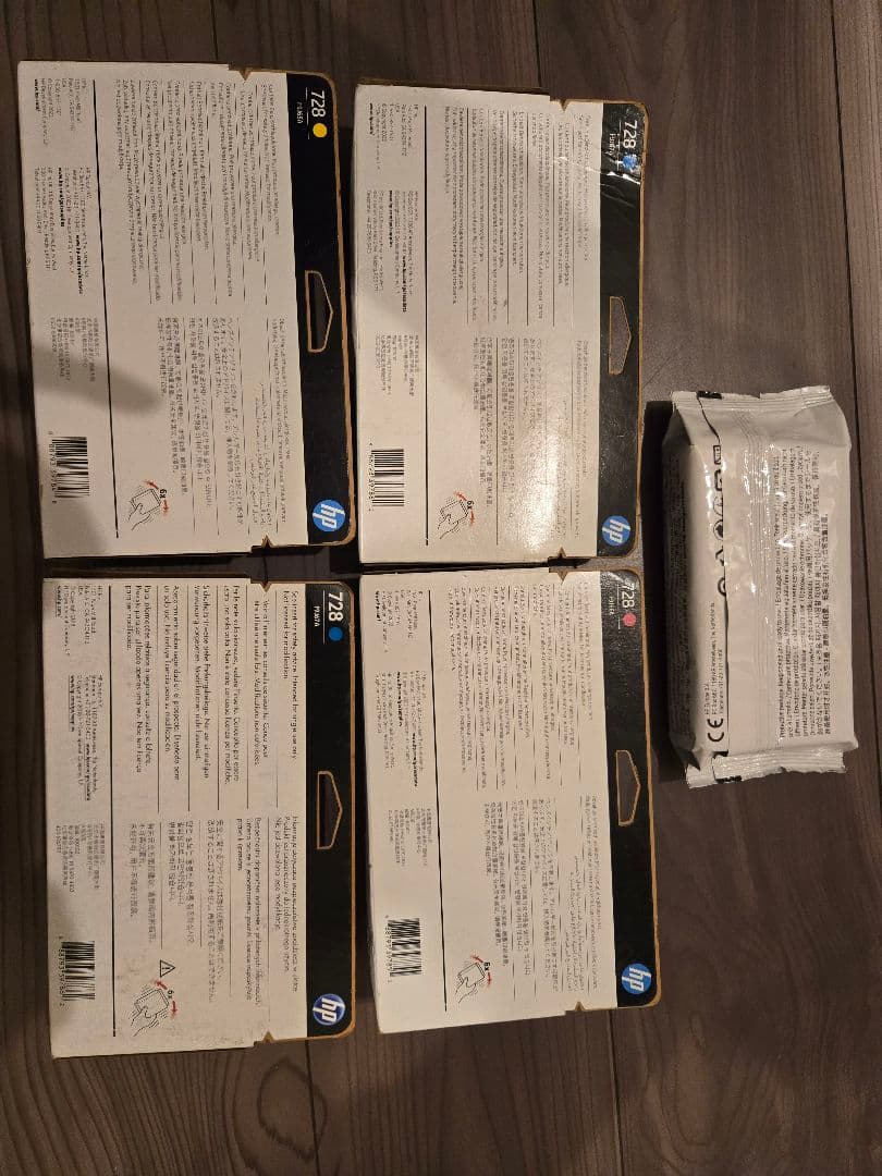 未開封【hp】トナーカートリッジ728マゼンタシアンイエロー5点