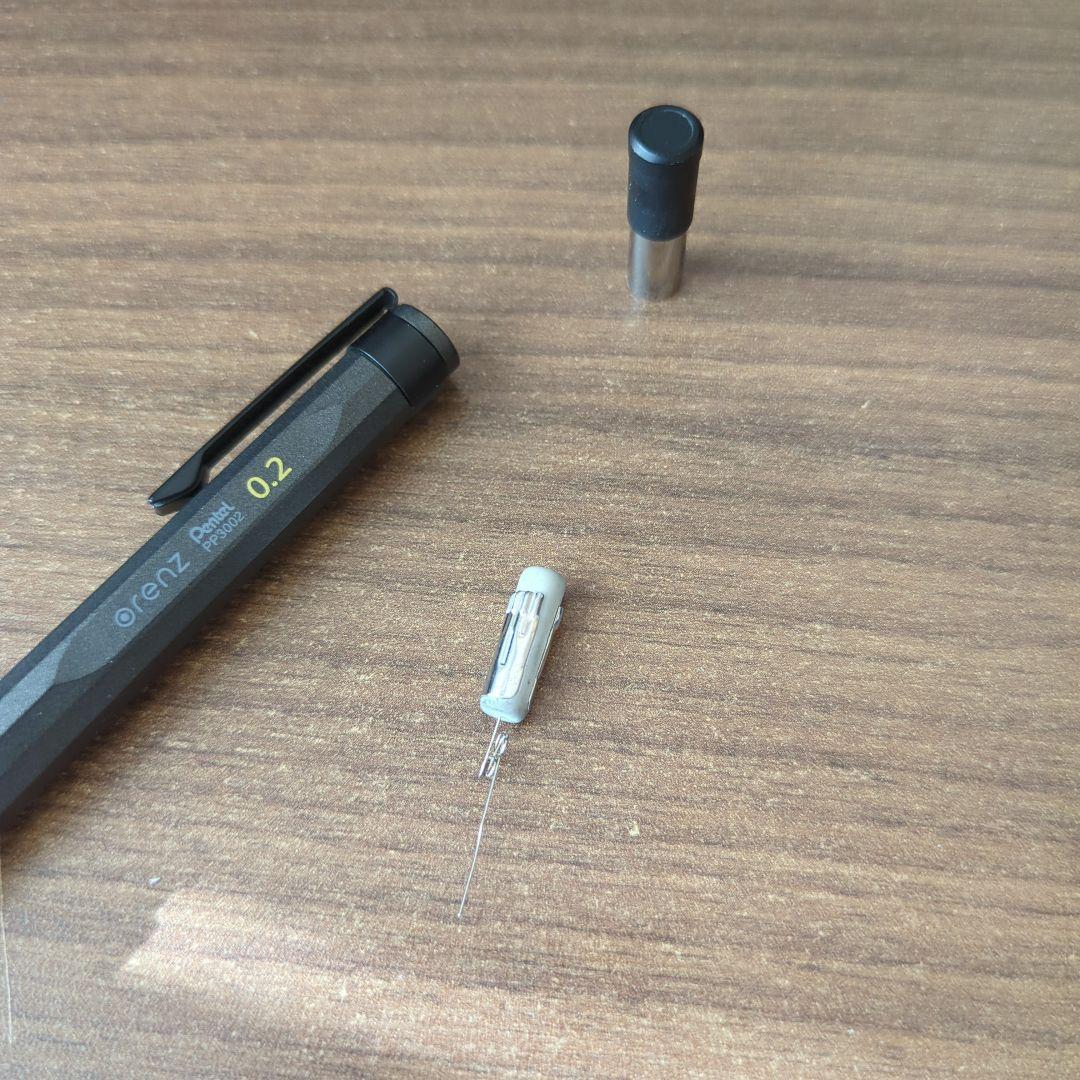 【美品】野原工芸 特上黒柿 シャープペンシル 固定式口金有り おまけ付き