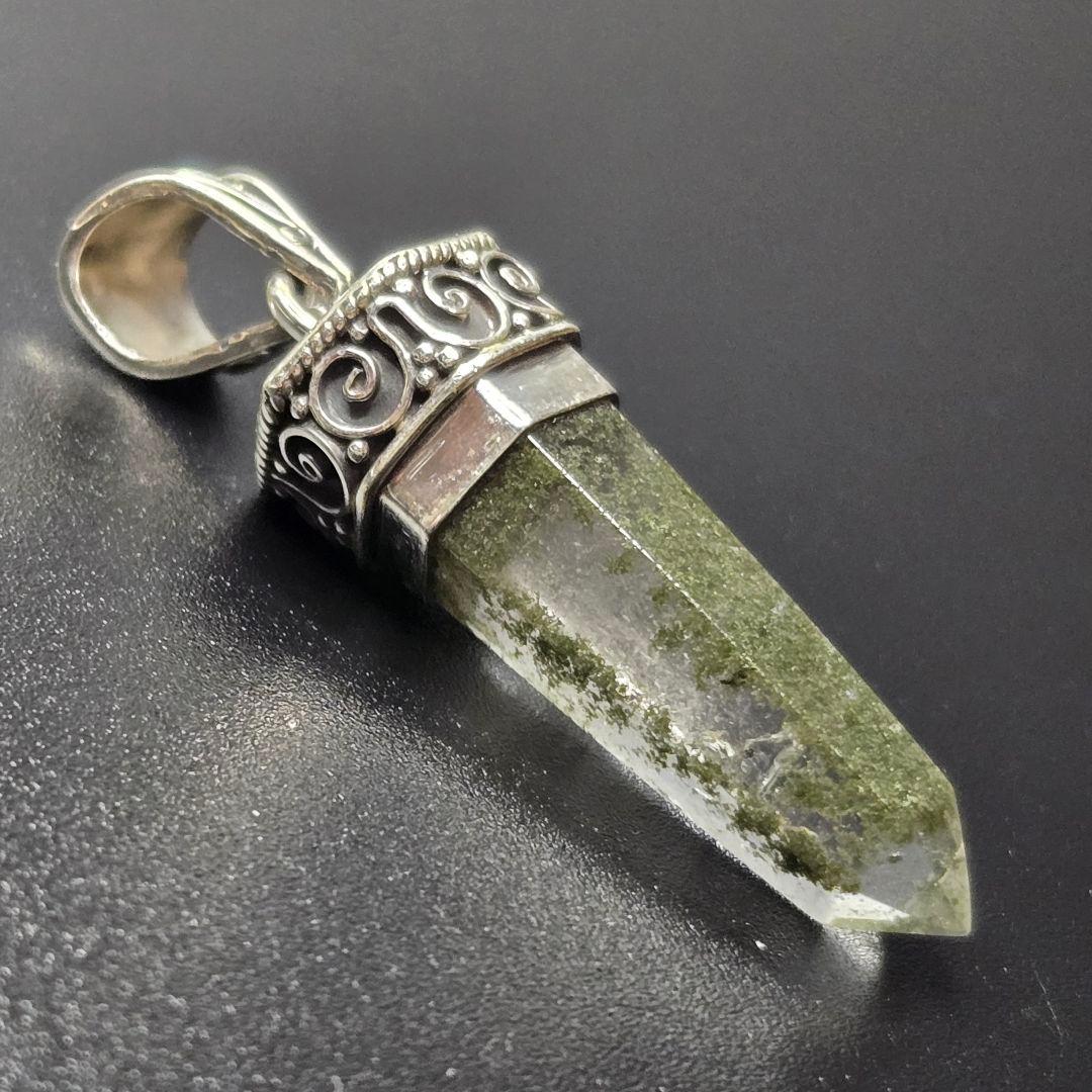 【超希少石/最強品質】虹入りガネーシュヒマール産水晶ポイント＊30mm＊　天然石