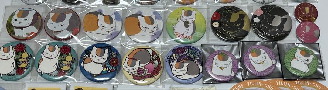 夏目友人帳　10周年　うつせみに結ぶ　缶バッジ　49点