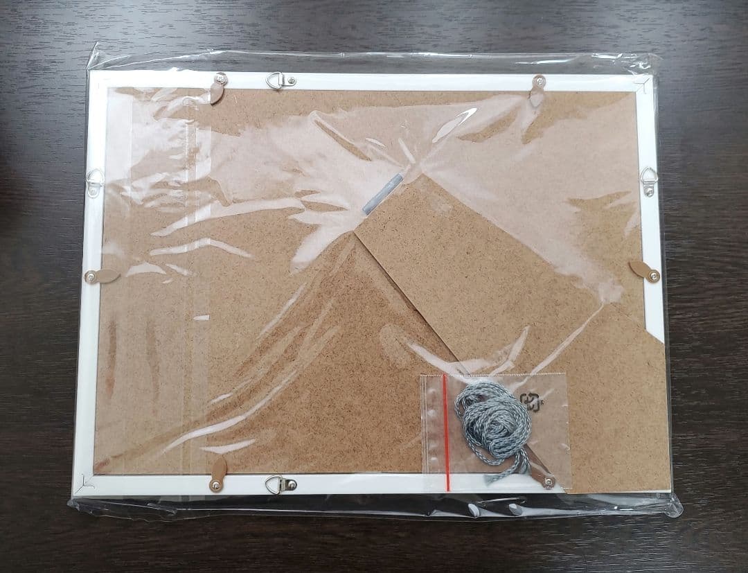 フカヒレ　版上サイン入りミニアートグラフ　額付き　『紅冬至』