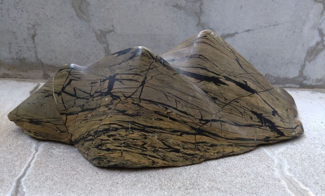 天然石　ブルーグレイ　大きめな　パワーストーン