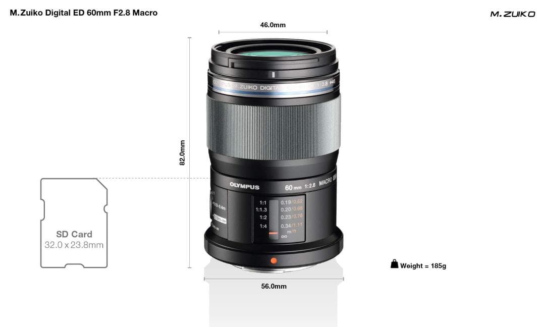 OLYMPUS単焦点レンズ M.ZUIKO ED 60mm F2.8 Macro