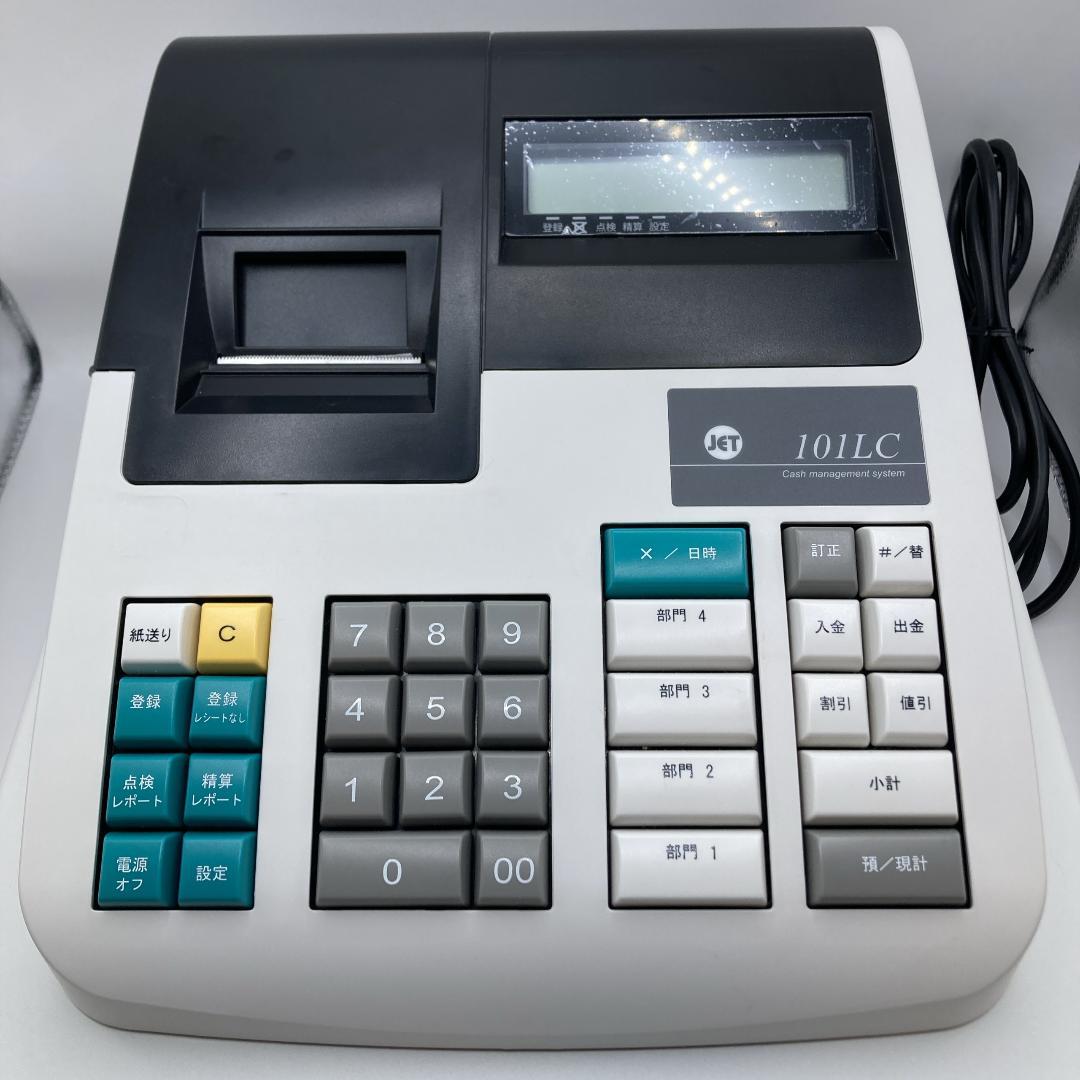 JET 101LC レジスター 初期化済 動作確認済 鍵2本 ドロア付 印字OK