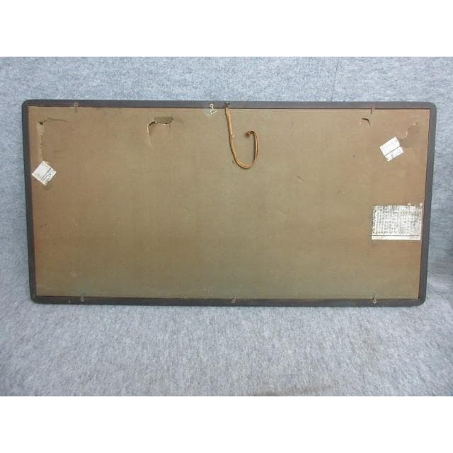 江戸版画歌川国貞美人画三枚綴り額入り [B28135]