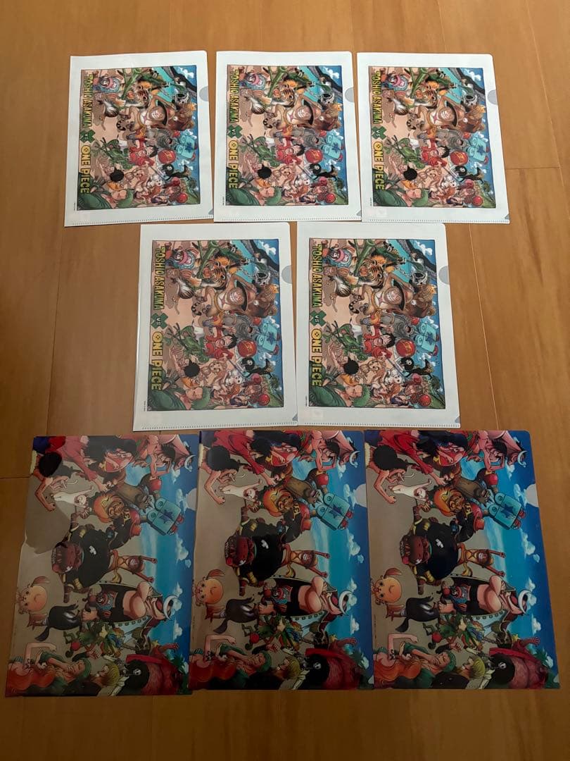 【貴重】ONE PIECE　朝隈俊男　コラボ　　限定クリアファイル　全8種類