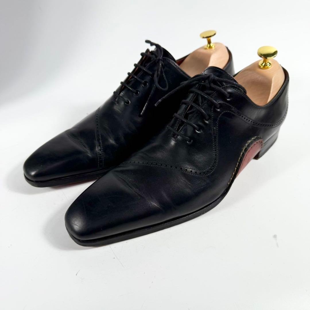 【美品】MAGNANNI マグナーニ　ホールカット（42）オパンケ製法　革靴　黒