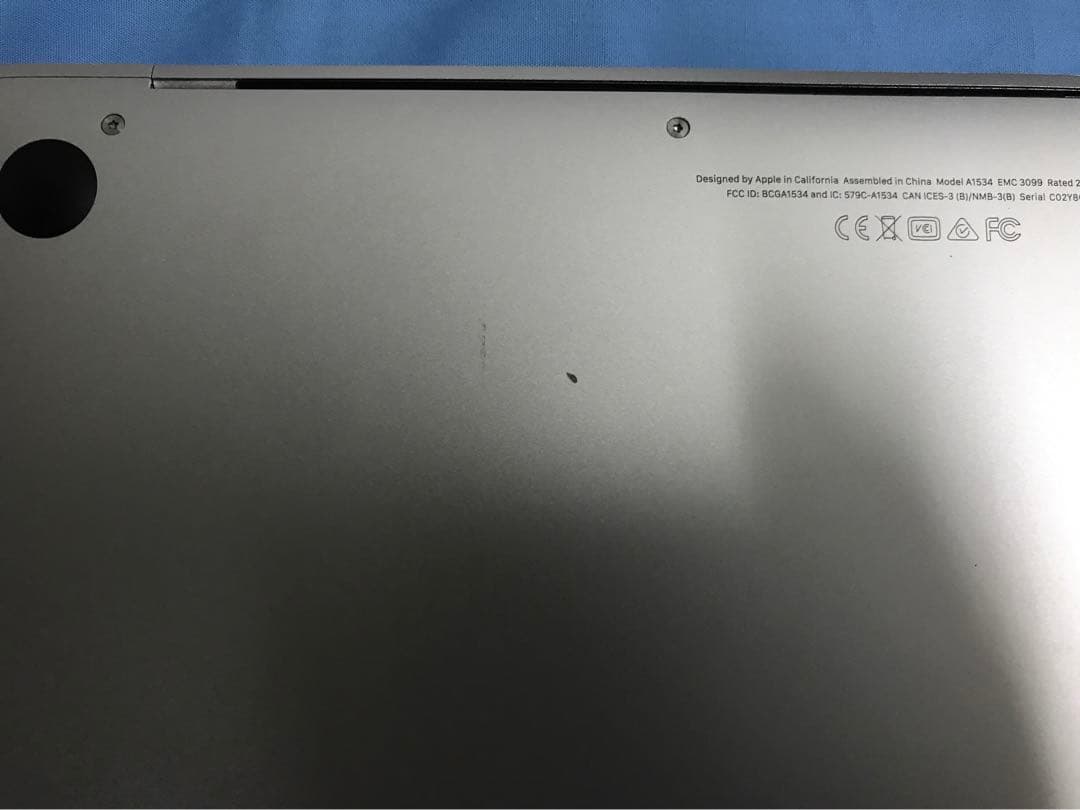 ジャンク品 MacBook 12インチ 2017 メモリ8GB