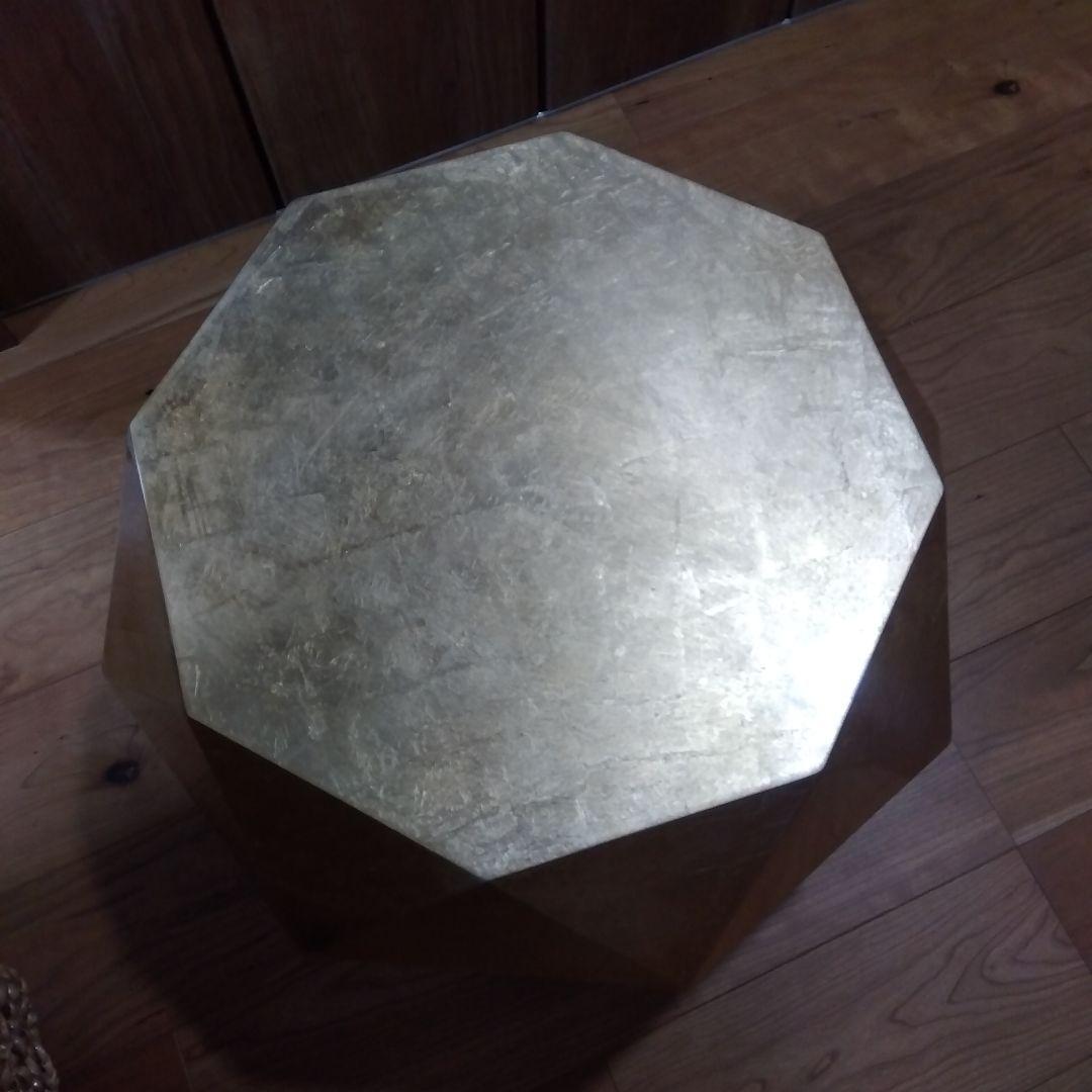 フランフラン　ダイヤモンドテーブル　ゴールド