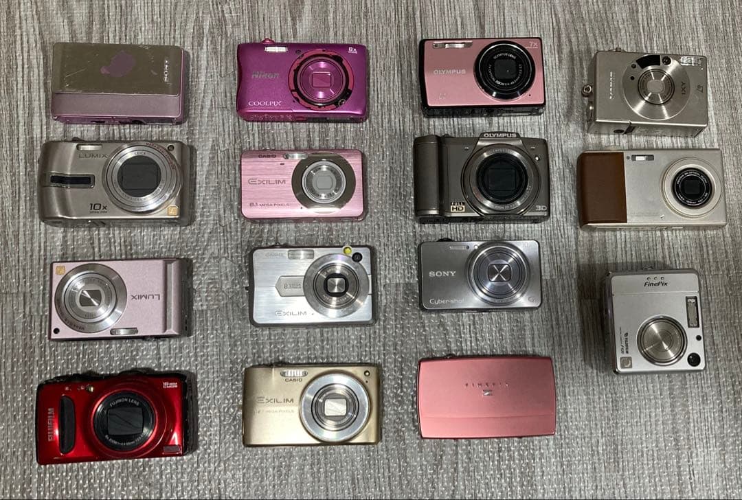 デジカメ15台まとめ売り　※動作未確認