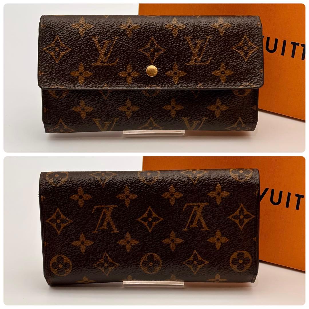 【鑑定済み】ルイヴィトン✨モノグラム✨3つ折り財布 インターナショナル 長財布