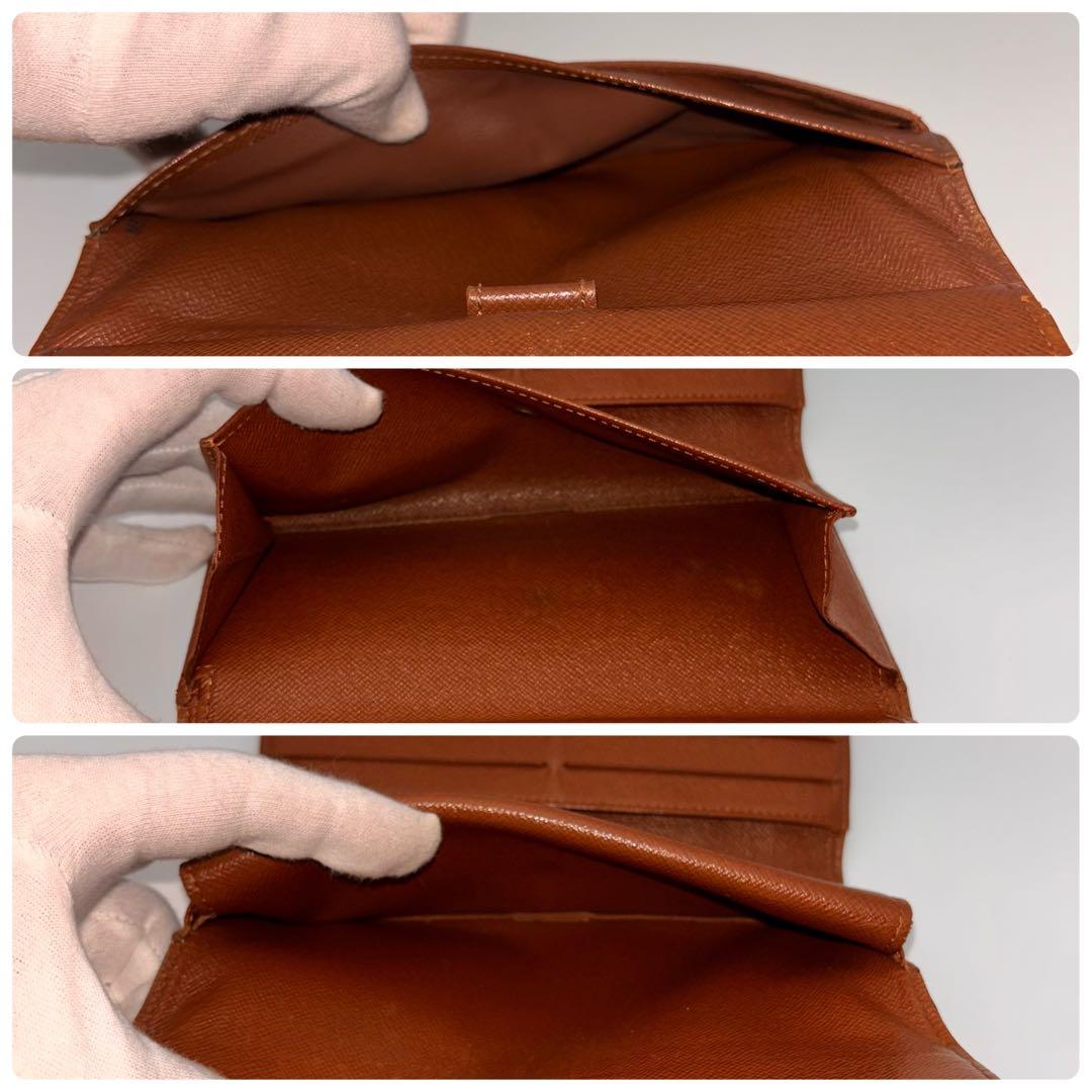 【鑑定済み】ルイヴィトン✨モノグラム✨3つ折り財布 インターナショナル 長財布