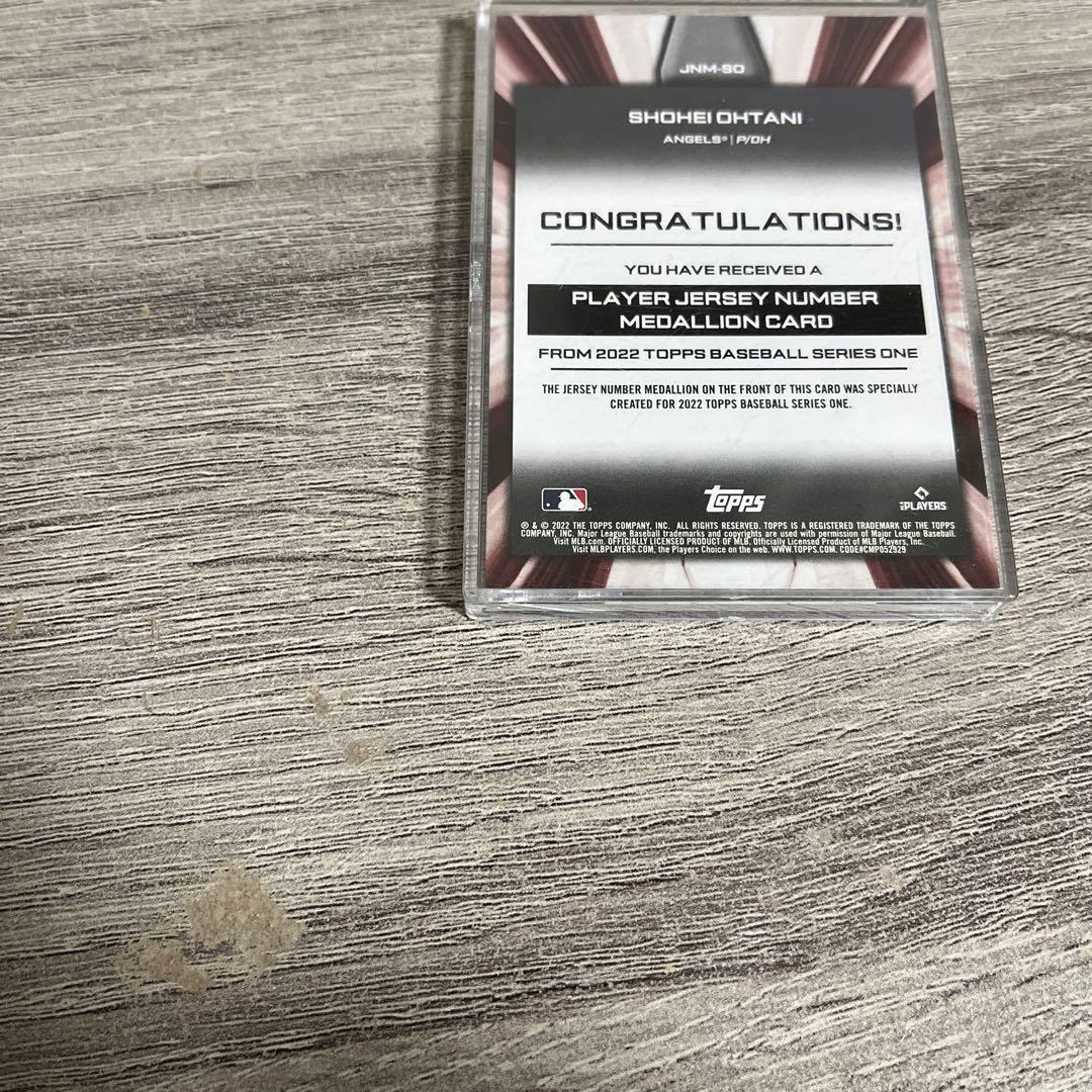 大谷翔平 2022 トップス メダリオンカード ジャージナンバー Topps