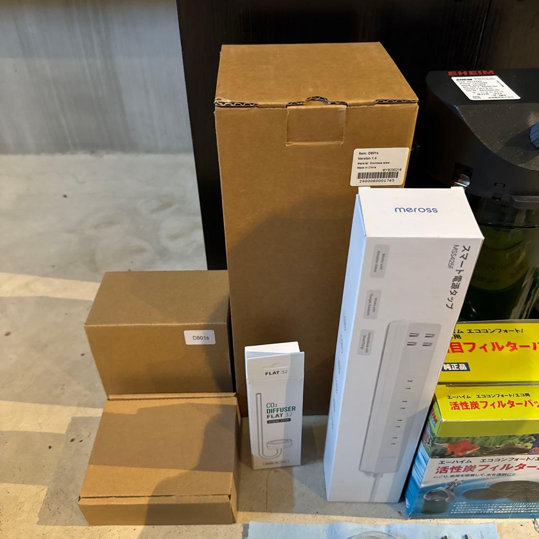 水槽セット 透明ガラス製 フィルター付き