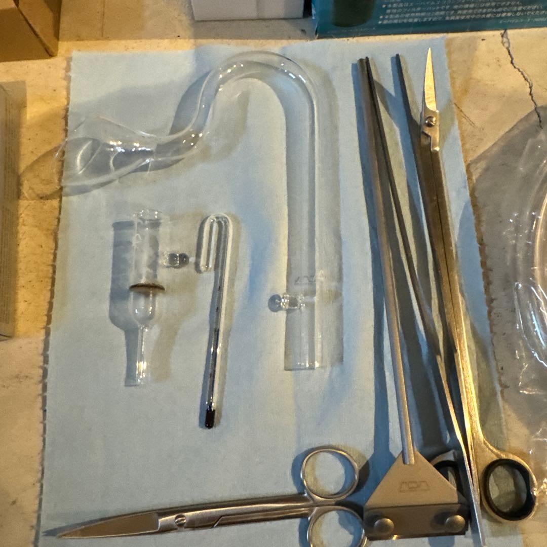 水槽セット 透明ガラス製 フィルター付き