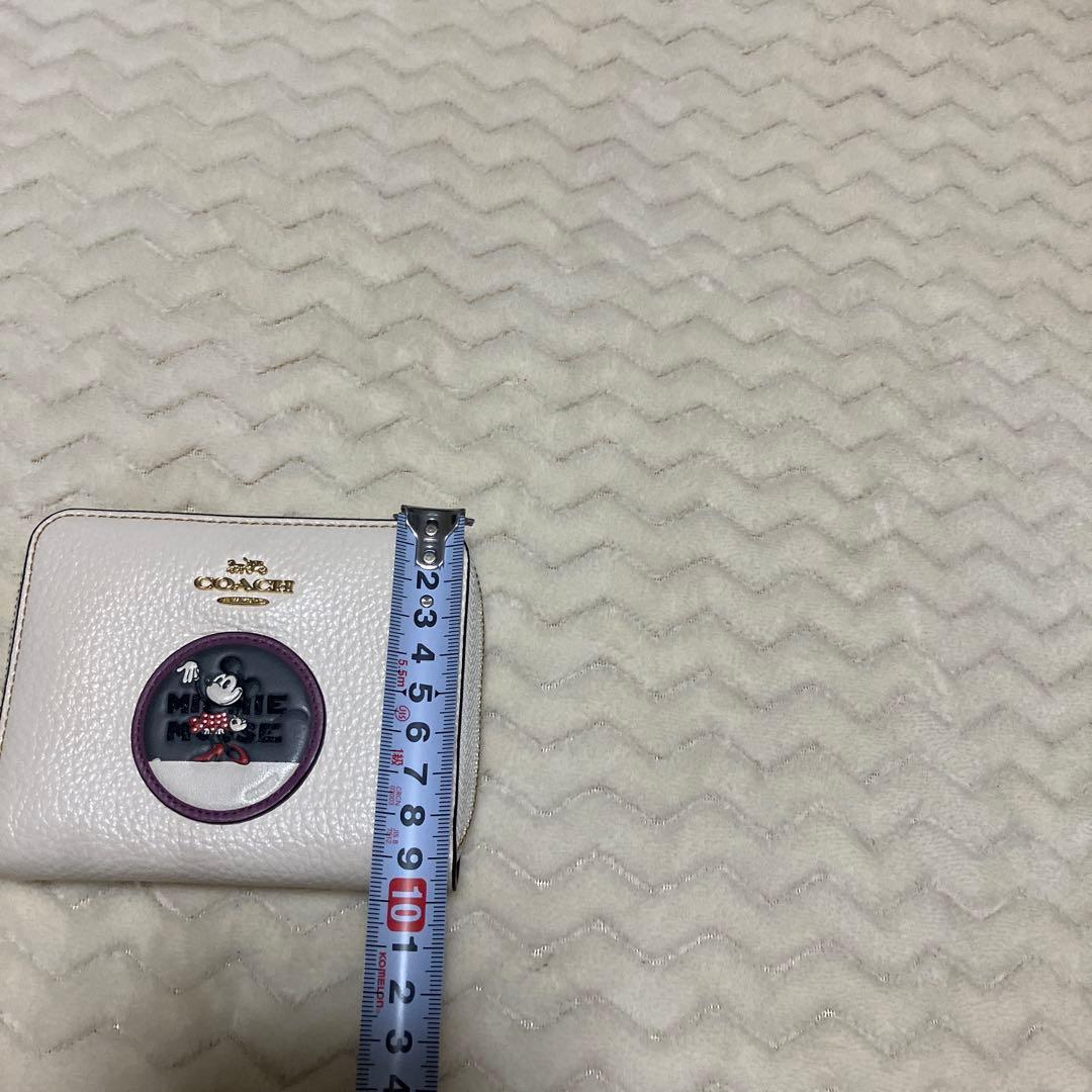 (美品) COACH コーチ　ディズニー　コラボ　ミニー　二つ折り財布