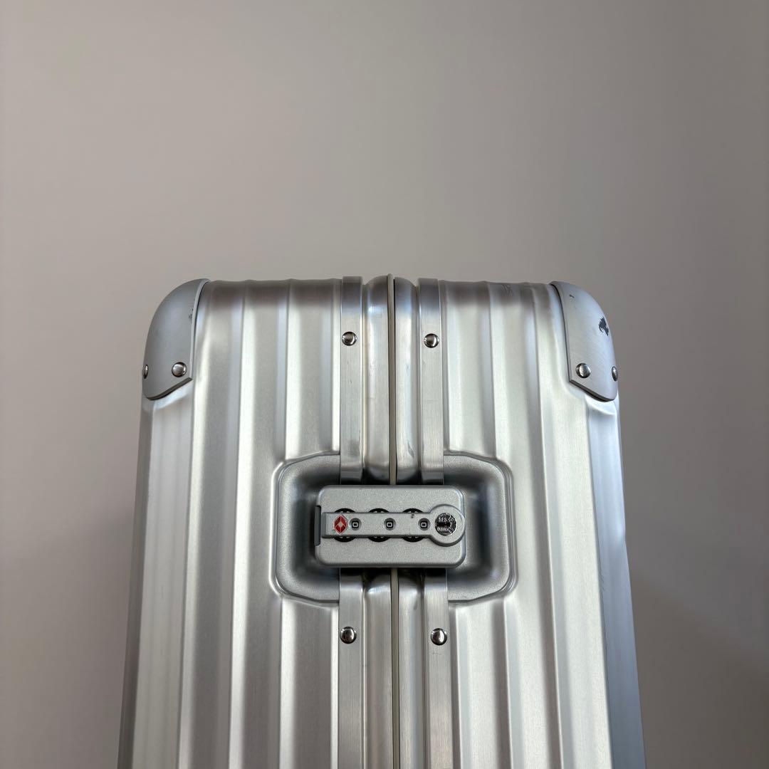 青ロゴ・美品 RIMOWA TOPAS 104L キャリーケース　大容量　アルミ
