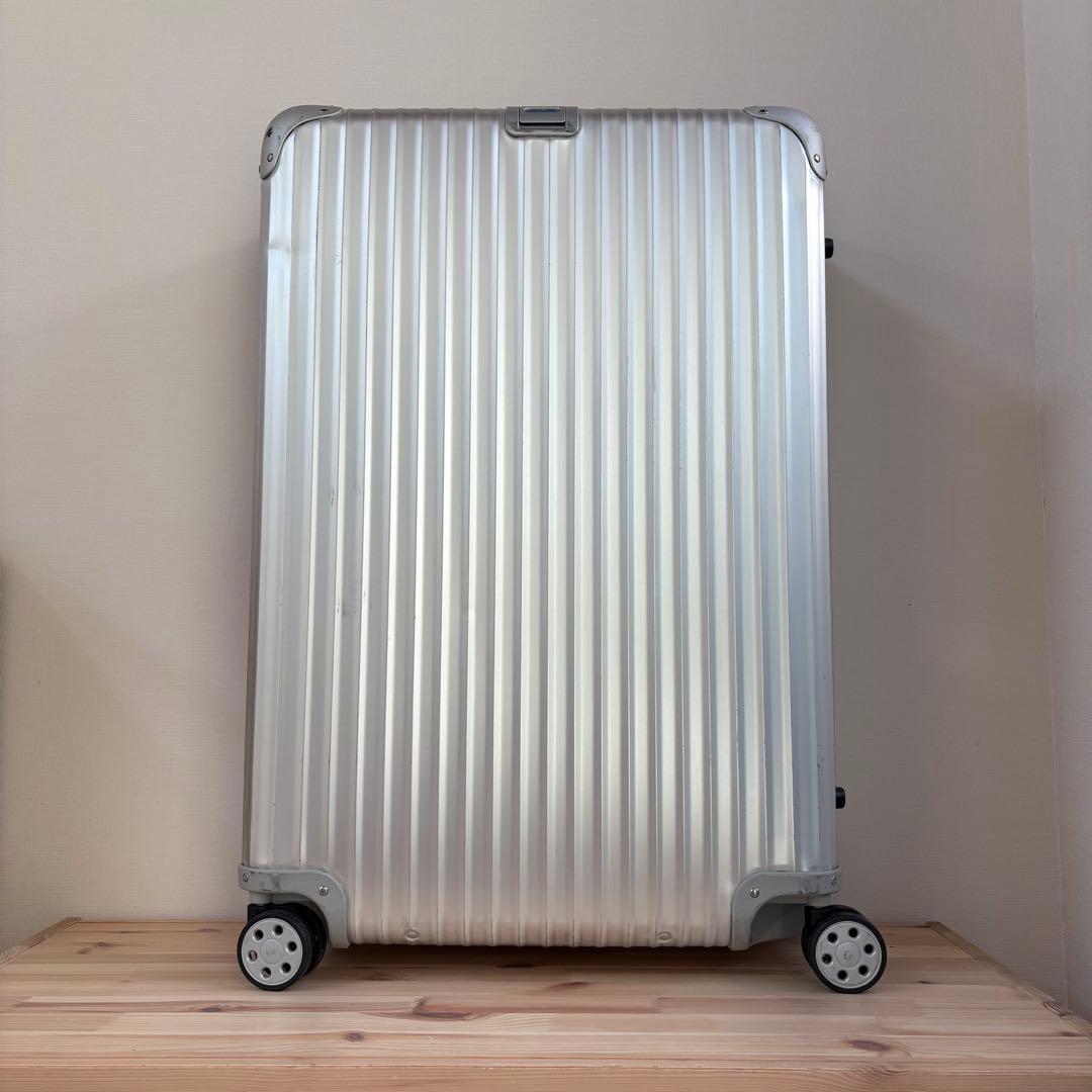 青ロゴ・美品 RIMOWA TOPAS 104L キャリーケース　大容量　アルミ
