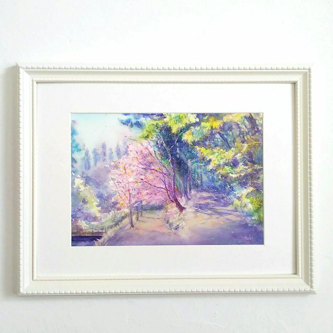 癒しの水彩画1073  桜