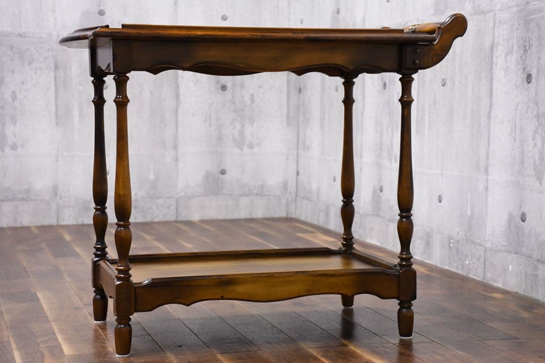 EGK56 オールドカリモク コロニアル キッチンワゴン サービスワゴン