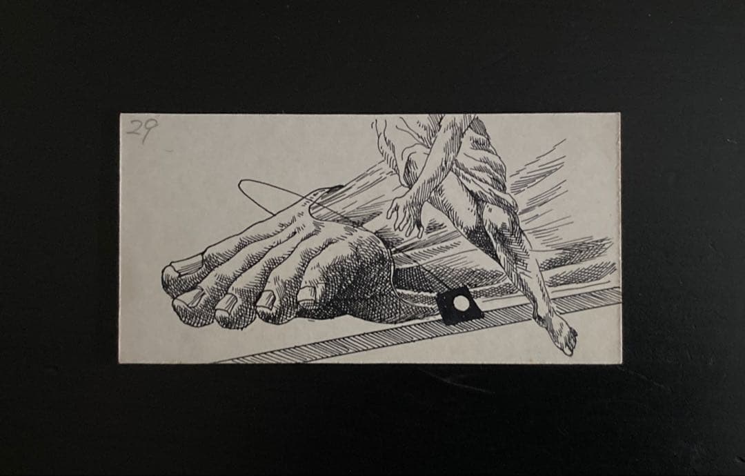 No.375《レア・希少・おすすめ》『建石修志　ペン画2枚』